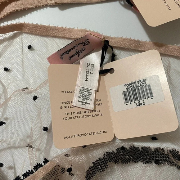 Agent Provocateur Poppie Pink 2-piece Set: Bra 34C/ Brief AP2 Small - Picture 12 of 12